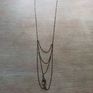 Bronze stone necklace